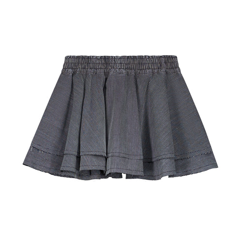Charlie Petite | Sadie Skirt | Blue/White Stripes