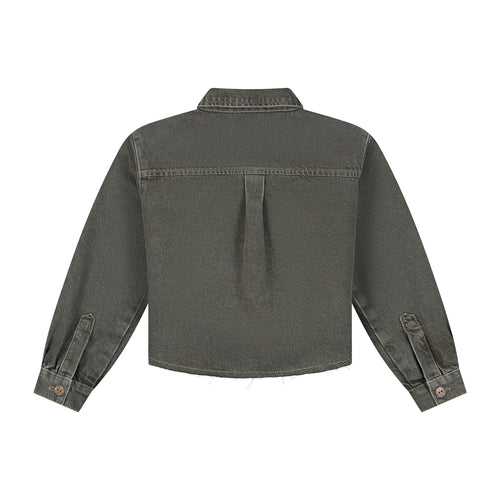 Charlie Petite | Sage Blouse | Forest Green