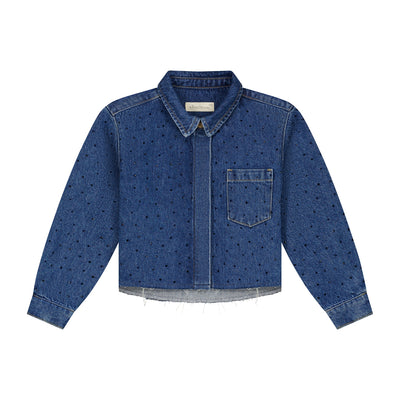 Charlie Petite | Sage Blouse | Medium Blue