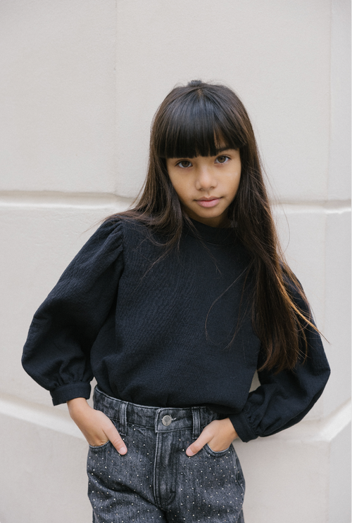 CHARLIE PETITE | Jacki Blouse - Black