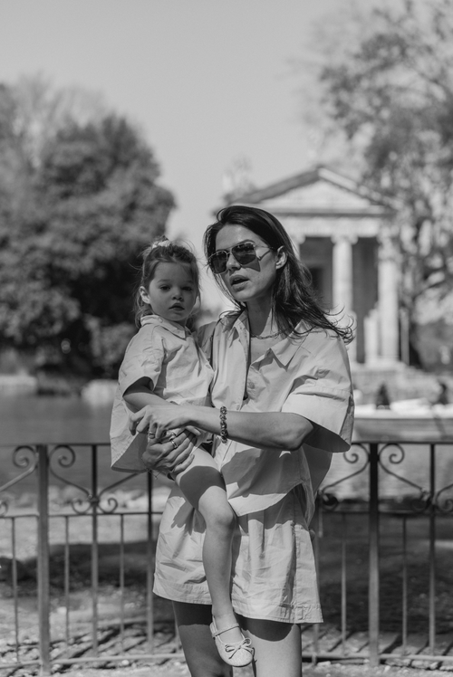 Charlie Petite | Milou Blouse - Mommy | Pale Blue