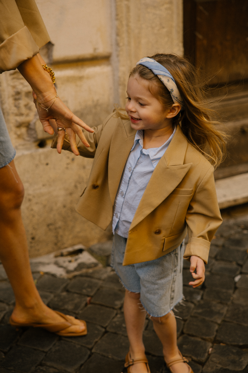 Charlie Petite | Milou Blouse - Mini | Pale Blue