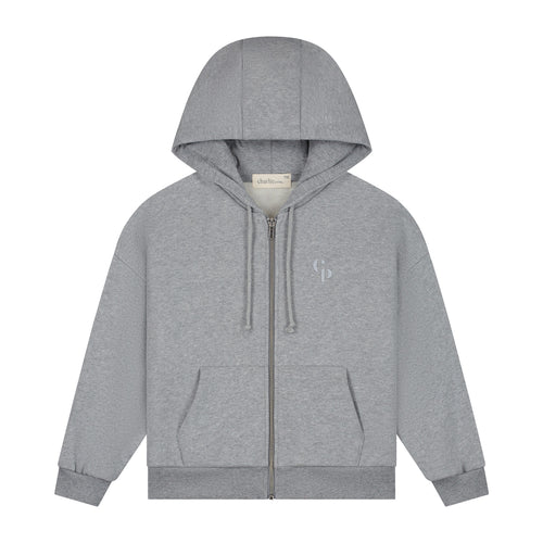 Charlie Petite | Sev Cardigan | Grey Melange