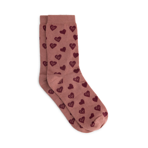 Charlie Petite | Seven Socks | Pink with Bordeaux