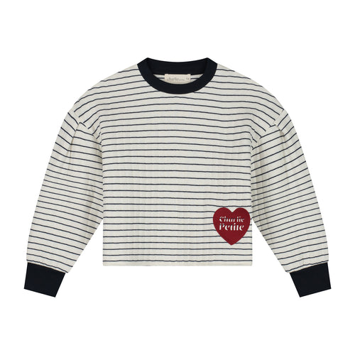 Charlie Petite | Sien Sweater | Stripes Ecru/Navy