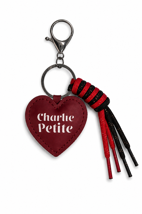 Charlie Petite | Siva Key Chain | Bordeaux