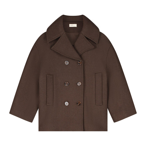 Charlie Petite | Sophie Coat | Dark Brown