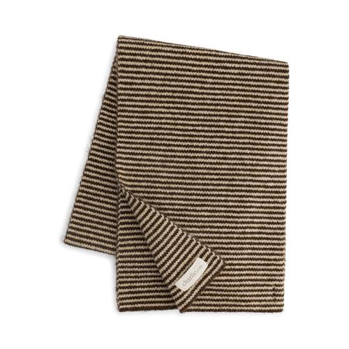 Charlie Petite | Steff Scarf | Stripes Brown/Ecru