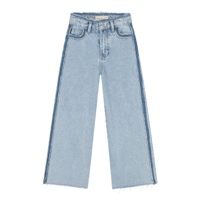 Charlie Petite | Isae Contrast Jeans | Light Snow Wash