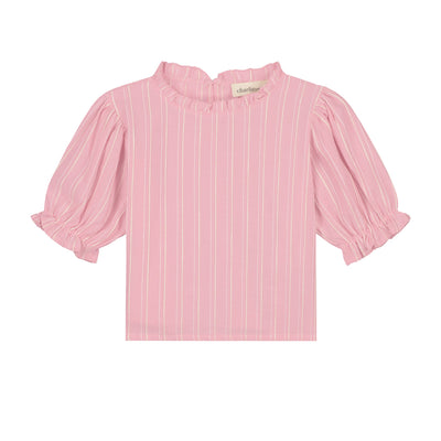 Charlie Petite | Isis Top | Stripes Pink/White