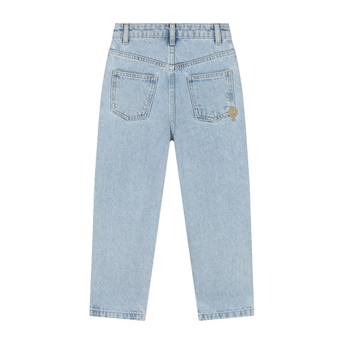 Charlie Petite | Laure Pleated Jeans | Light Snow Wash