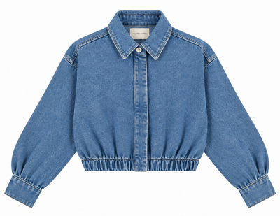 Charlie Petite | Odile Blouse | Pale Blue