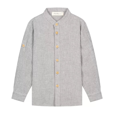 CHARLIE PETITE | BLOUSE CLINT LIGHT GREY MELANGE